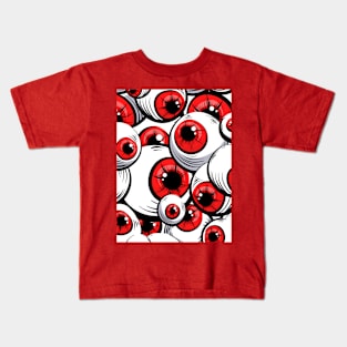 Red eyes Halloween witch Kids T-Shirt